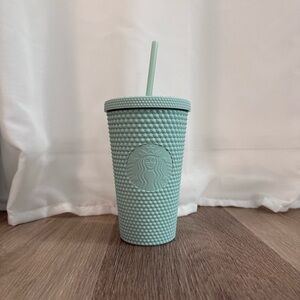 Starbucks 2021 Matte Ming Green Studded Soft-Touch Tumbler Grande